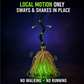 🧙 Animated Witch Broom Halloween Decoration with Lights and Sound