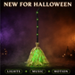 🧙 Animated Witch Broom Halloween Decoration with Lights and Sound