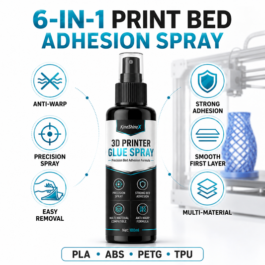 🔥Promoção Imperdível com 50% de desconto🔥 Spray adesivo para mesa de impressora 3D – Ajuda a reduzir deformações e promove a primeira impressão 🖨️