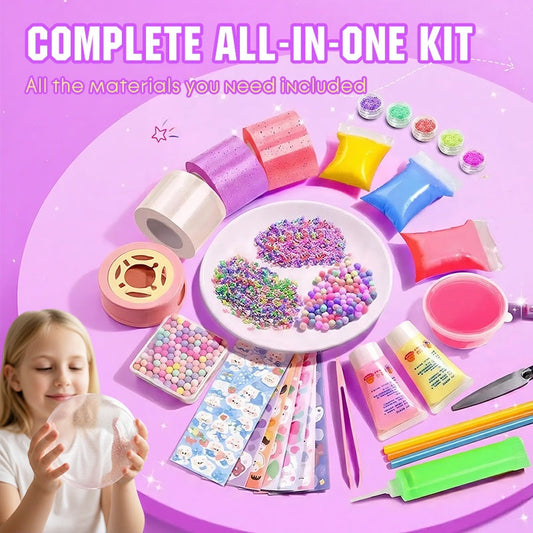 ✨Kit de artesanato com bolas de sabão utilizando fita nano (faça você mesmo)