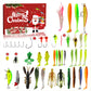 🎄Calendário do Advento de Natal com Iscas Artificiais para Pesca, incluindo Colheres Popper Minnow