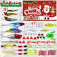 🎄Calendário do Advento de Natal com Iscas Artificiais para Pesca, incluindo Colheres Popper Minnow