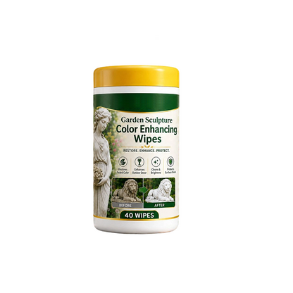 Outdoor Garden Sculpture Color Enhancing and Cleaning Wipes 40-Count