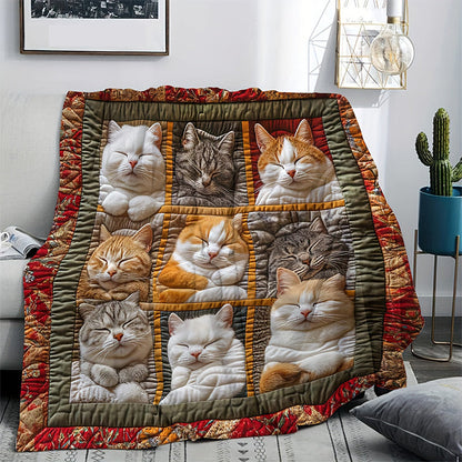 ⏳ Oferta especial do último dia: 50% de desconto!! 🐱💤 Manta confortável para gatos com 9 painéis – flanela super macia, reversível, perfeita para sofás, camas e viagens 🌙✨