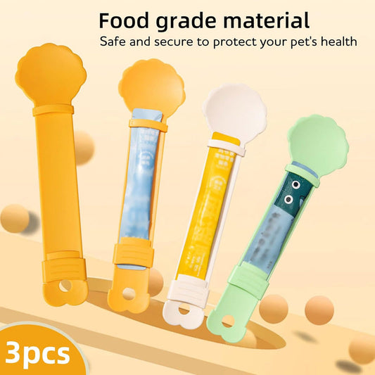 🥳Colher doseadora para snacks de gato