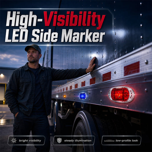 ⏳Desconto de 50% por tempo limitado⏰Luzes de sinalização lateral LED para camiões🚗🚨