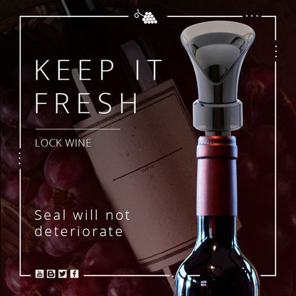 📢📢50%  OFF !! ⏰2 In 1 Red Wine Stopper