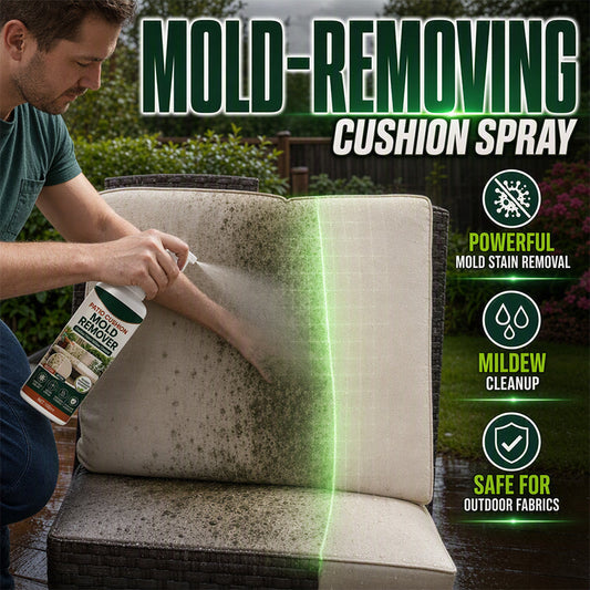 Oferta por tempo limitado⏰️Remova o bolor das almofadas instantaneamente! Spray suave para tecidos de pátio, sem necessidade de esfregar
