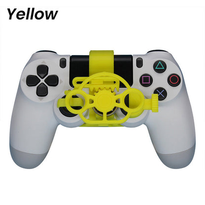 🏆🎮50% OFF NOW! PC Racing Gamepad Steering Wheel, Mini 3D Printing Racing Wheel Auxiliary Controller Attachment Compatible for PS4 Game Controller, Improve Simulation Driving Gaming Experience