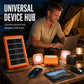 ❄️Summerfresh 50% OFF!☀️Portable Solar Power System – USB/Type-C Solar Generator with 2 LED Lights