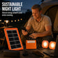 ❄️Summerfresh 50% OFF!☀️Portable Solar Power System – USB/Type-C Solar Generator with 2 LED Lights