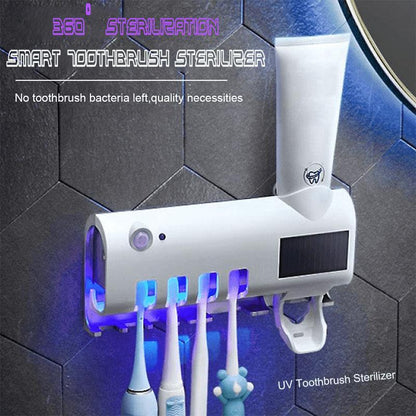 ⏳🔥LIMITED-TIME 50% OFF! ⏰🦷🚿Wall-Mounted UV Toothbrush Sanitizer & Holder