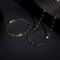 ✨POR TEMPO LIMITADO: 50% DE DESCONTO!⚡ Conjunto de Joias Brilhantes para Homem – Colar e Pulseira de Zircónias Cúbicas