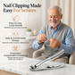 Long Handle Wide Jaw Nail Clipper for Seniors