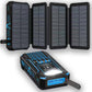 📢📢50% DESCONTO!! ⏰Power Bank Solar de 20000mAh com Lanterna LED
