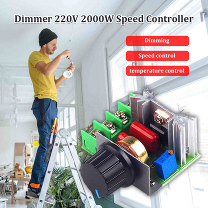 🥳Sucesso de Vendas de 2026🥳💞 Mais de 50.000 unidades vendidas! ⚡🎛️Controlador de Tensão AC de 2000W – Tensão de saída ajustável de 50V a 250V, controlo por botão🔧💡