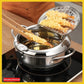 🎉 2026 Sale — Over 32,000 Sold!🍤 304 Stainless Steel Tempura Fryer Pot‑With Thermometer & Drain Rack 🍳