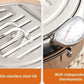 🎉 2026 Sale — Over 32,000 Sold!🍤 304 Stainless Steel Tempura Fryer Pot‑With Thermometer & Drain Rack 🍳