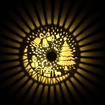✨Luminária de projeção decorativa solar para parede exterior