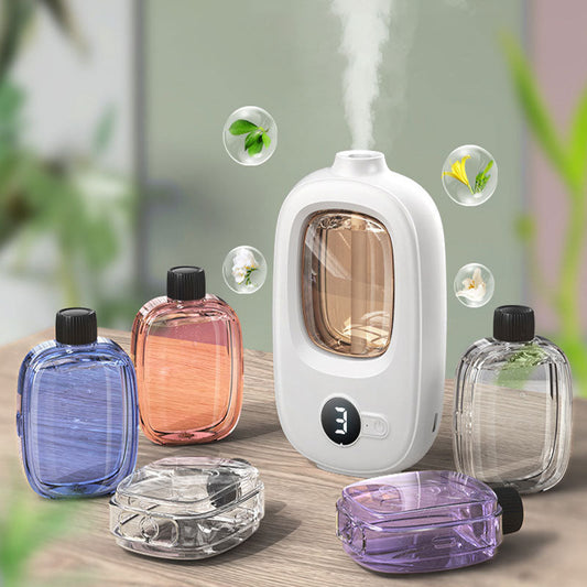 🌿 Difusor de Aromaterapia Automático – Pulverizador de Fragrância USB com 4 Níveis e Temporizador