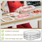 🎉 2026 Sale — Over 37,000 Sold!🥡 Clear Stackable Fridge Food Storage Container‑With Tight Lid 🧊