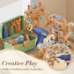 💞Mais de 50.000 unidades vendidas! 🔧🧒 50% de desconto! Kit de Ferramentas Educativas DIY para Crianças - Conjunto de Construção STEM, inclui berbequim, mais de 124 peças e caixa organizadora 🛠️✨