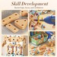 💞Mais de 50.000 unidades vendidas! 🔧🧒 50% de desconto! Kit de Ferramentas Educativas DIY para Crianças - Conjunto de Construção STEM, inclui berbequim, mais de 124 peças e caixa organizadora 🛠️✨