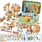 💞Mais de 50.000 unidades vendidas! 🔧🧒 50% de desconto! Kit de Ferramentas Educativas DIY para Crianças - Conjunto de Construção STEM, inclui berbequim, mais de 124 peças e caixa organizadora 🛠️✨