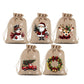 🎉 2026 Sale — Over 23,000 Sold!🎄 Christmas Drawstring Gift Bags‑Santa & Reindeer Polyester Pouches 🎁