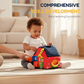 🧸 50% de desconto! 🚜 Conjunto de brinquedos interativos de quinta de peluches para crianças – 6 áreas de exploração, adoráveis fantoches de animais e design portátil para guardar – Aprenda, brinque e cresça ✨