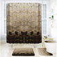 ✨Cortina de duche elegante com estampa de mármore para casa de banho