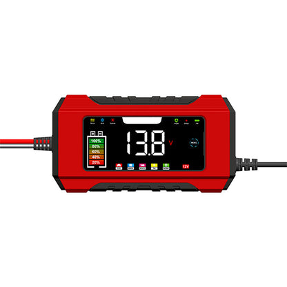 ✨Carregador de bateria inteligente para automóvel 12V 6A com visor LCD