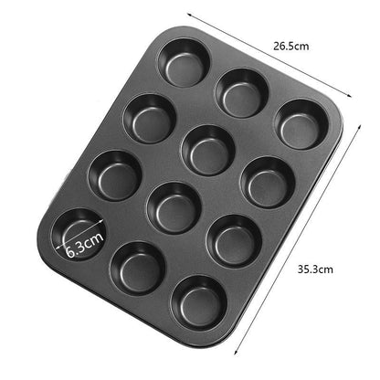 🎁Forma de mini bolo Bundt antiaderente com várias cavidades