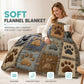 🐶POR TEMPO LIMITADO: 50% DESCONTO! 🐾Cobertor de Flanela Macia com Estampado de Patinhas – Acolhedor, Quentinho e Bonito para Decorar a Casa 🛌