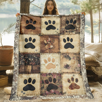 🐶POR TEMPO LIMITADO: 50% DESCONTO! 🐾Cobertor de Flanela Macia com Estampado de Patinhas – Acolhedor, Quentinho e Bonito para Decorar a Casa 🛌