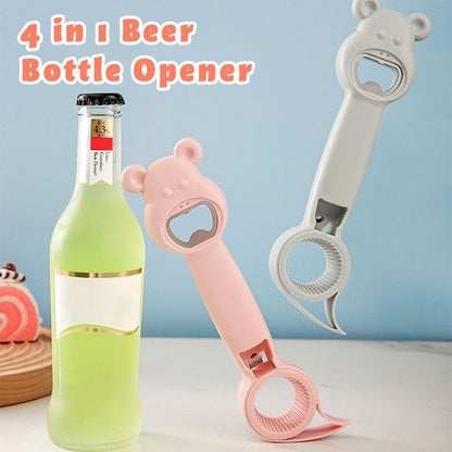 💥Super Promoção 49% desconto - Abridor de Garrafas de Cerveja 4 em 1
