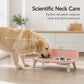 🐾 50% de desconto! ✨ Taças Duplas Elevadas e Removíveis para Animais de Estimação – Design Ergonómico para Proteção do Pescoço, Aço Inoxidável e Materiais de Grau Alimentar – Refeições Confortáveis para Gatos e Cães de Porte Pequeno 🍽️