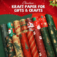 📢📢50% de desconto!! ⏰ Papel Kraft Vintage – Festivo e perfeito para presentes ✨