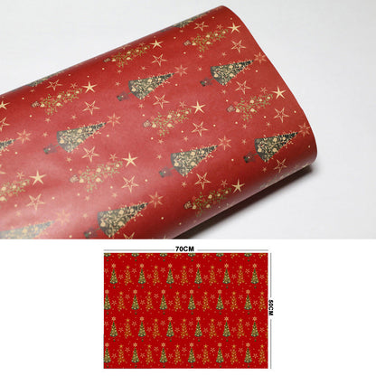 📢📢50% de desconto!! ⏰ Papel Kraft Vintage – Festivo e perfeito para presentes ✨