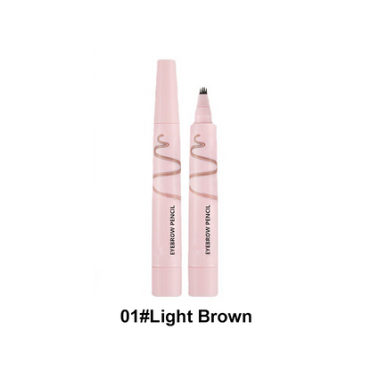 💗ÚLTIMO DIA DE PROMOÇÃO: 50% DESCONTO⚡🖤 Lápis de Sobrancelhas à Prova de Água com Ponta de 4 Pontas | Traços Ultrafinos para um Efeito Natural de Fio a Fio 💗 | Duração de 24 Horas e À Prova de Borrões 🌧️
