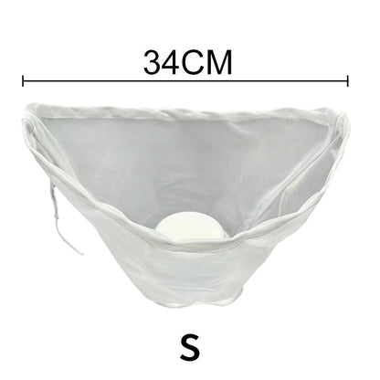 🥬50% OFF NOW! No-Mess Fine Mesh Nylon Strain Bag – Reusable Food Filter Bag for Squeezing Vegetable Water, Straining Juice, Nut Milk & Dumpling Filling, Drawstring Food Strainer Bag for Kitchen