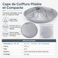 ✂️ Capa de Corte de Cabelo com Coletor – Impermeável, antiestática e dobrável ✨ Perfeita para aparar o cabelo em casa e para cortes infantis!