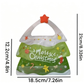 25pcs Christmas Tree Shaped Snack Bags with Handle