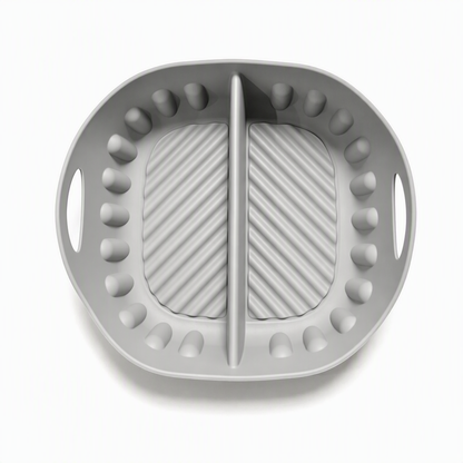 🌟 Forro de Silicone Reutilizável com Divisória para Air Fryer