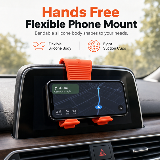 ⏳Promoção por tempo limitado⏰Suporte portátil e dobrável para telemóvel em silicone, em forma de X, com design flexível