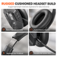 💚Headset Bluetooth sem fios para call center com cancelamento de ruído ambiental (ENC) e emparelhamento automático, para atendimento ao cliente e camionistas.