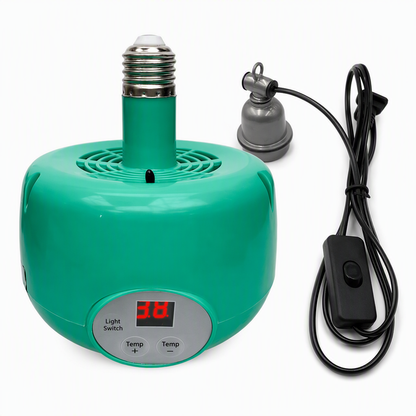 🐣Aquecedor de Incubadora com Controlo Inteligente da Temperatura🔥 – Aquecedor com Termostato Ajustável para Pintos, Patinhos e Aves em Fase Inicial