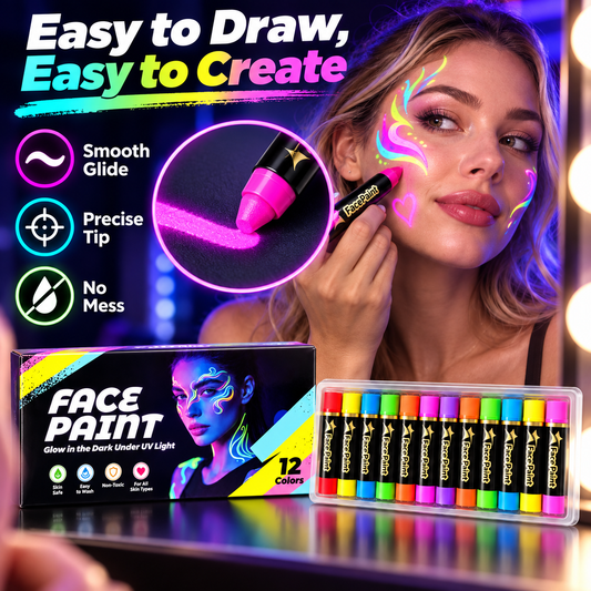 🎨Conjunto de Giz para Pinturas Faciais de 12 Cores