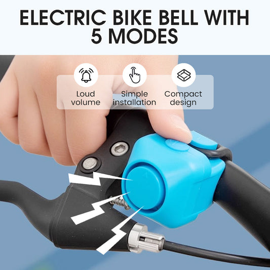 🎉Campainha Elétrica para Bicicleta com 5 Modos