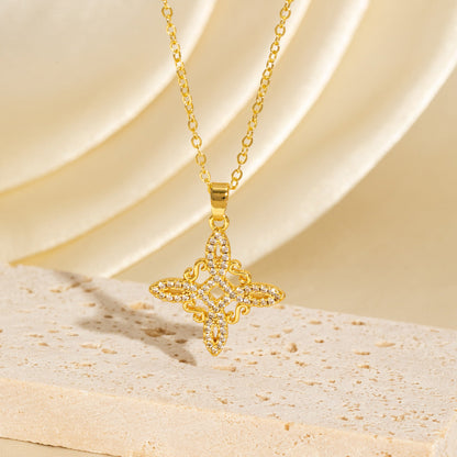 Unisex Witch Knot Pendant Necklace